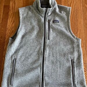Gray zip Patagonia vest